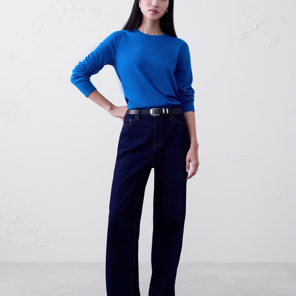 Banana republic FOREVER CREW-NECK SWEATER
